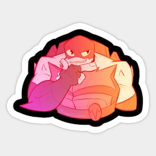 Tricolor Raphie Sticker